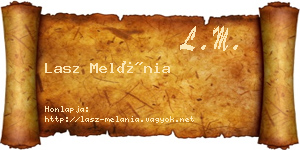 Lasz Melánia névjegykártya